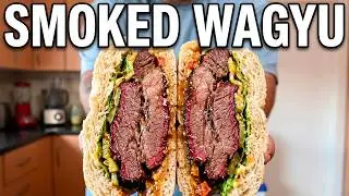 Smoked Wagyu Brisket Sandwich 💨🍖🥪