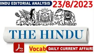The Hindu Vocabulary || IBPS RBI SSC CGL UPSC IAS IPS