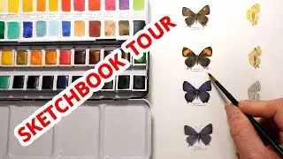 Watercolour Sketchbook Tour - ETCHR Everything! + Brush Case Hack