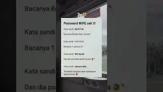 Ide password wifinya kak 😆