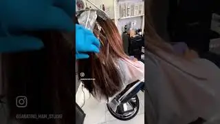 Tecnica di colorazione Italiana 🇮🇹 Abbiamo fatto:- colore alla radice - #highlights #hair