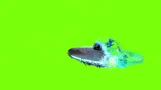 UFO SPACESHIP GREEN SCREEN 
