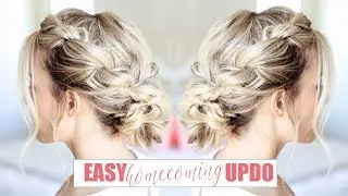 Easy Homecoming Updo | Twist Me Pretty