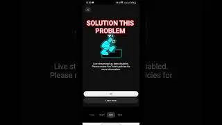 live stream disabled problem solution 