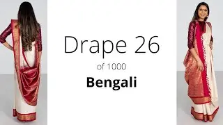 The Bengali Drape | Drape #26 | How to wear Saree for Beginners | Saree Draping Tips | Tia Bhuva