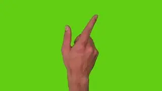Finger Swipe Right to Left green screen video footage