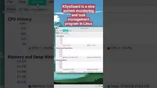 KSysGuard Linux task manager and system monitoring 