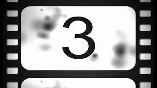 8K Old Movie COUNTDOWN ( v 694 ) 5 to 1 Timer with sound effects