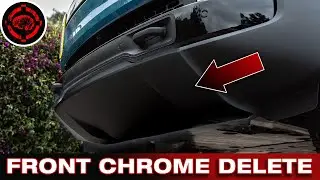Front Bumper Chrome Delete How To on Rivian R1T or R1S