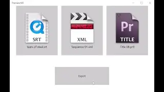 Convert SRT subtitles to Adobe Premiere PRTL subtitles