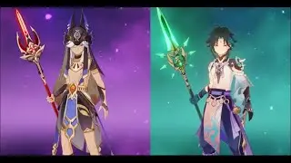 Genshin Characters My F2P Bro and I with cons | Version 3.2
