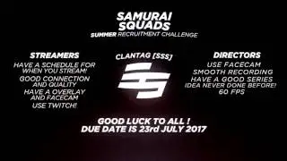 Samurai Summer Recruitment Challenge! #SamuraiRC