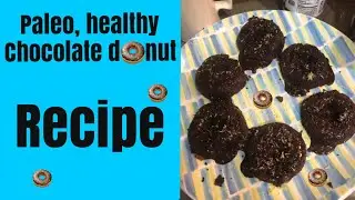 Paleo, healthy, Gluten-Free chocolate donut recipe! 🍩🍩🍩