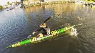 Ken Wallace paddles - BC Media on the water