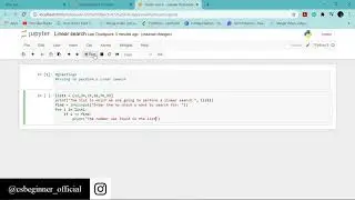 Question 28:- Performing Linear Search In A List in Python|2K20| |CS BEGINNER|