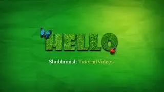 How to: Make a Fantastic Grass Text Effect in Photoshop CS6 HD
