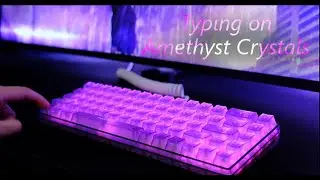the amethyst crystal keyboard🔮💎| sound test + quick look