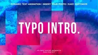 Typo Intro Stomp Typography Intro in After Effects | After Effects Tutorial | Complete Tutorial