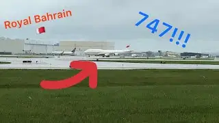 Royal Bahrain 747 Spotted At Minneapolis! RARE