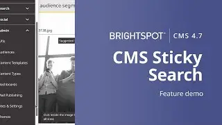 Improve efficiency with CMS Sticky Search