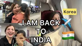 Ghar wapsi🇮🇳Finally i came back to India from Korea| Met fans at airport