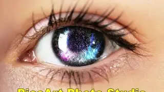 PicsArt Eye Tutorial  How to Replace Eye Color Effect With Galaxy Burst Effect