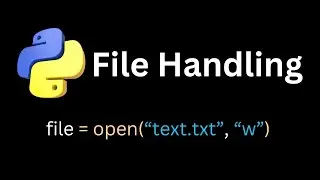 Master Python File Handling  – Read and Write Files Like a Pro!