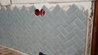 A mosaikc apron for the kitchen./ На кухню фартук из мозаики.