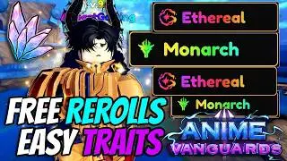 Insane *NEW* Ways To Farm Trait Rerolls In Anime Vanguards Update 3!