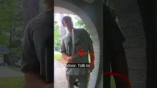 Always Verify Before Opening Your Door 😳 #shorts