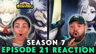 ARMORED ALL MIGHT VS ALL FOR ONE! | My Hero Academia Season 7 Episode 21 Reaction