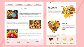 Create A Fruit Website Design Using | HTML & CSS