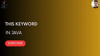 This keyword in Java || Java Programming.