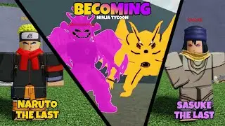 Roblox Ninja tycoon becoming Naruto and Sasuke the last's in Roblox Ninja tycoon 