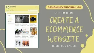 Shop Page || Create an Ecommerce Website using HTML CSS and JS || PSD TO HTML