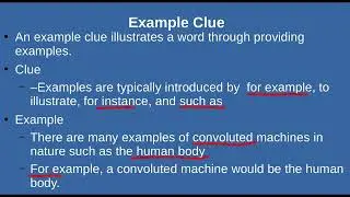 Context Clues for Reading