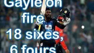 Chris Gayle record 18 sixes video in Bangladesh Premier League final | 146 runs 69 balls BPL 2017