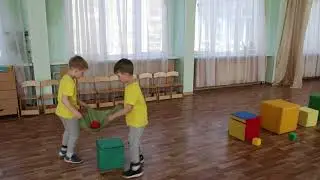 Эстафета Кубики (Веселые старты), апрель 2021