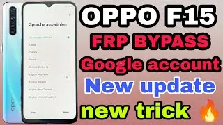 Oppo F15 FRP BYPASS  | Oppo CPH2001 FRP BYPASS || OPPO F15 google account  bypass  | without pc |