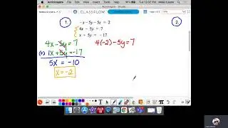 Solving 3-Variable Equations by Substitution & Elimination