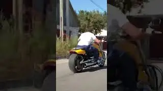 Insane 0-100 KM/h in 2.5 Sec! #maxbesh #harleydavidson #vrodmuscle #харлейдэвидсонзвук