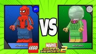SPIDER-MAN VS MYSTERIO BATTLE FROM THE MOVIE SPIDER-MAN FAR FROM HOME in LEGO Marvel Super Heroes 2