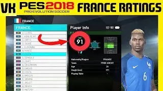 PES 2018  Player Rating