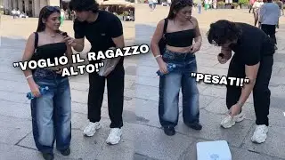 TIKTOKER fa PESARE RAGAZZE che VOGLIONO L'UOMO ALTO