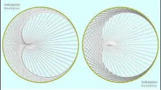 Cardioid Geometric 3D String Art