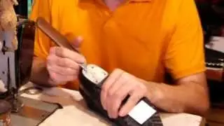 Shoe repair. Heel cover repair. How to repair a heel.
