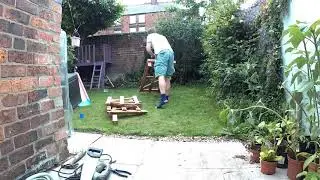 Making an outdoor table from old pallets