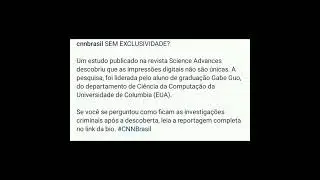 Estudo descobre que impressões digitais não são únicas