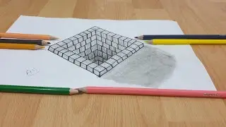 3D kuyu çizimi (Faszinierender 3D Brunnen Zeichnung )