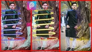 Dispersion effect & Spiral effect editing by picsart | Picsart editing tutorial 2018